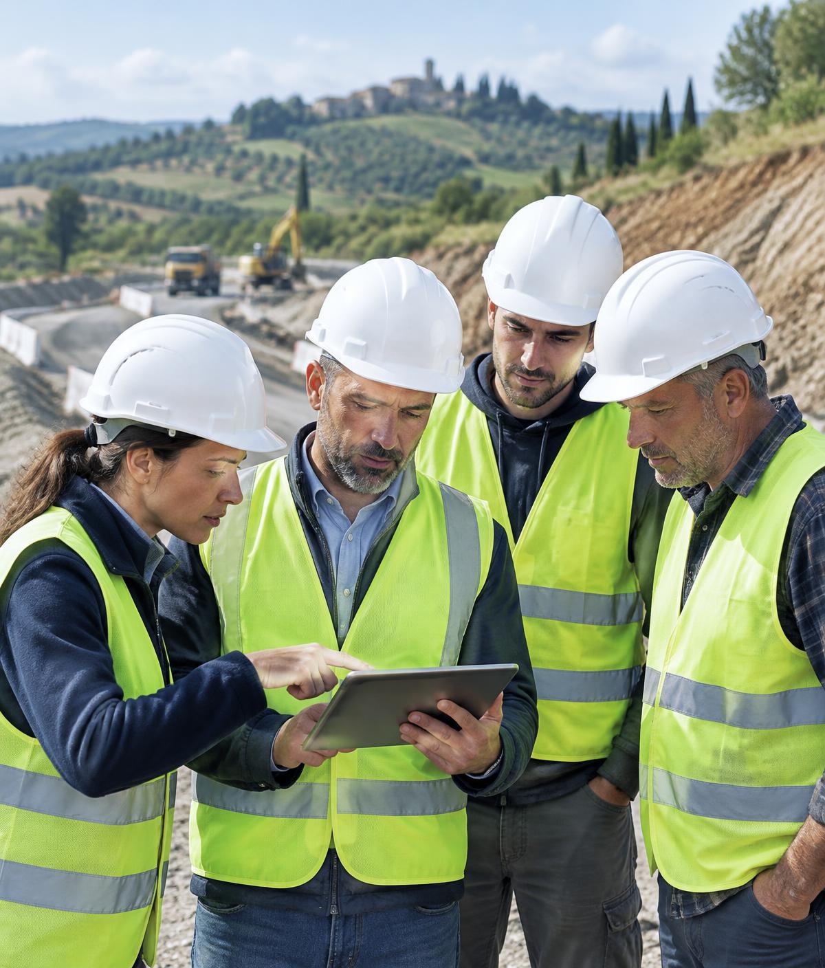 Tecnici Donati S.p.A. in cantiere